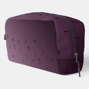 Trousse De Toilette Dark Ombre Musical Notes Mauve