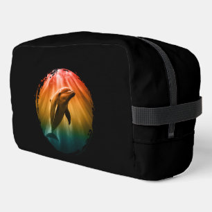 Trousse De Toilette dauphin été mer océan coucher de soleil 