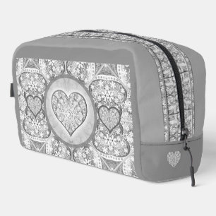 Trousse De Toilette Dentelle en céramique Gris