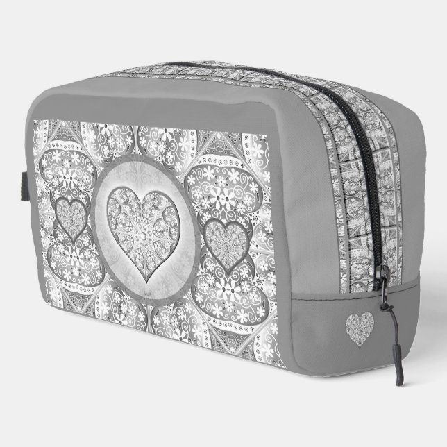 Trousse De Toilette Dentelle en céramique Gris (Coin droit)