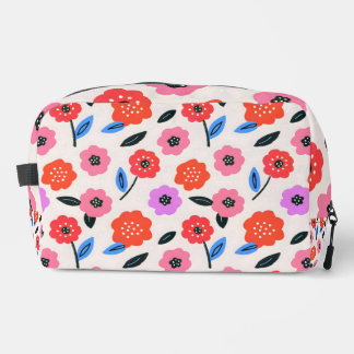 Trousse De Toilette Dessin de fleurs à la main motif