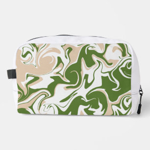 Trousse De Toilette Déversement - Blanc, Sable et Vert Palmier