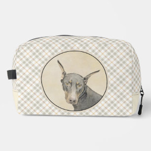Trousse De Toilette Doberman Pinscher Peinture Dobie Craché Chien Art