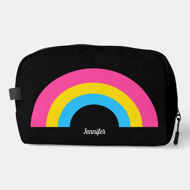 Trousse De Toilette Drapeau de la fierté Pansexual Arc-en-ciel Personn (Recto)