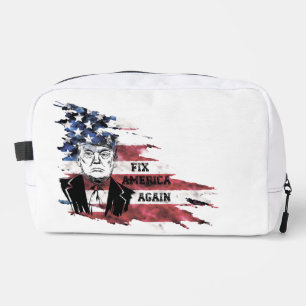 Trousse De Toilette Drapeau des Etats-Unis.Donald Trump.