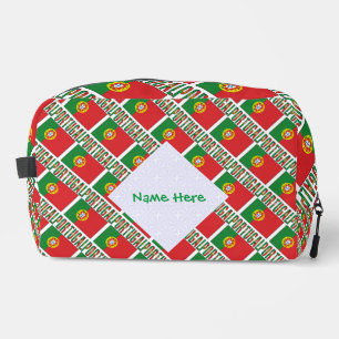 Trousse De Toilette Drapeau du Portugal personnalisé en mosaïque