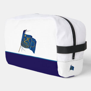 Trousse De Toilette Drapeau Vintage Nautilus Accroche Fort