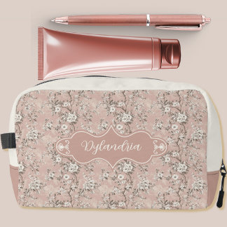 Trousse De Toilette Dylandria Vintage Rose Poussiéreux Rose Clair