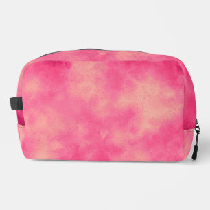 Trousse De Toilette Elégant effet nuage tempête motif rose jaune