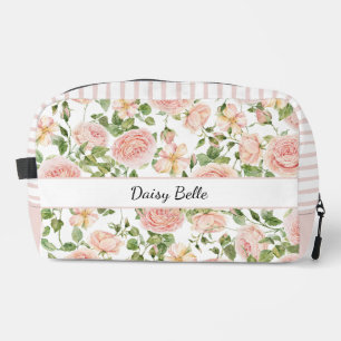 Trousse De Toilette Élégant Poche de Mariage Rose Botanique Florale