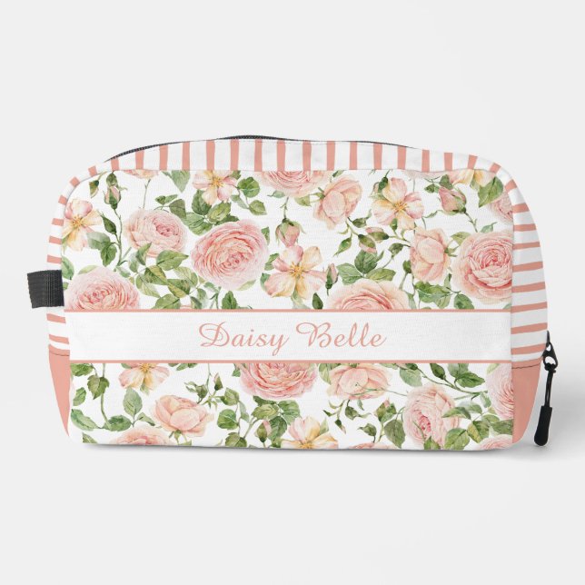 Trousse De Toilette Élégant Rose Garden Voyage (Recto)