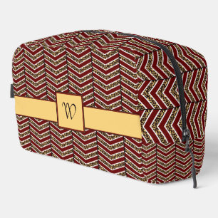 Trousse De Toilette Empreinte de léopard Chevron