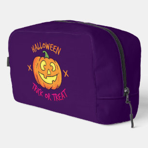 Trousse De Toilette Étiquette de citrouille Halloween Trick or Treat