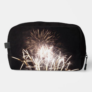 Trousse De Toilette Feux d'artifice blancs et or I Célébration patriot
