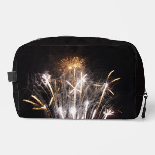 Trousse De Toilette Feux d'artifice blancs et or II Célébration patrio