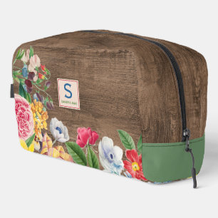 Trousse De Toilette Fleur sauvage coloré Bouquet Floral Motif d'art