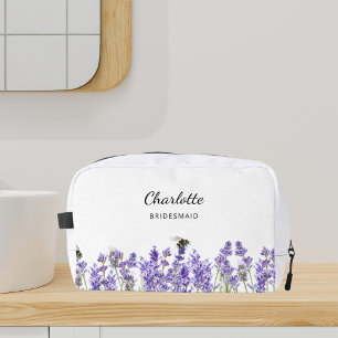 Trousse De Toilette Fleurs de lavande abeilles demoiselle