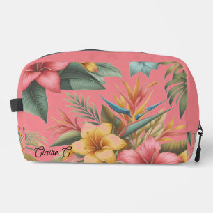 Trousse De Toilette Fleurs tropicales Pouch Accessoire Inspiré Nature