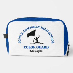 Trousse De Toilette Garde de couleur de lycée bleu personnalisée