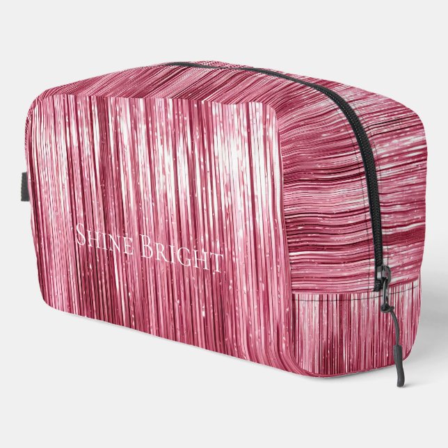 Trousse De Toilette Glam Pink Tinsel (Coin droit)