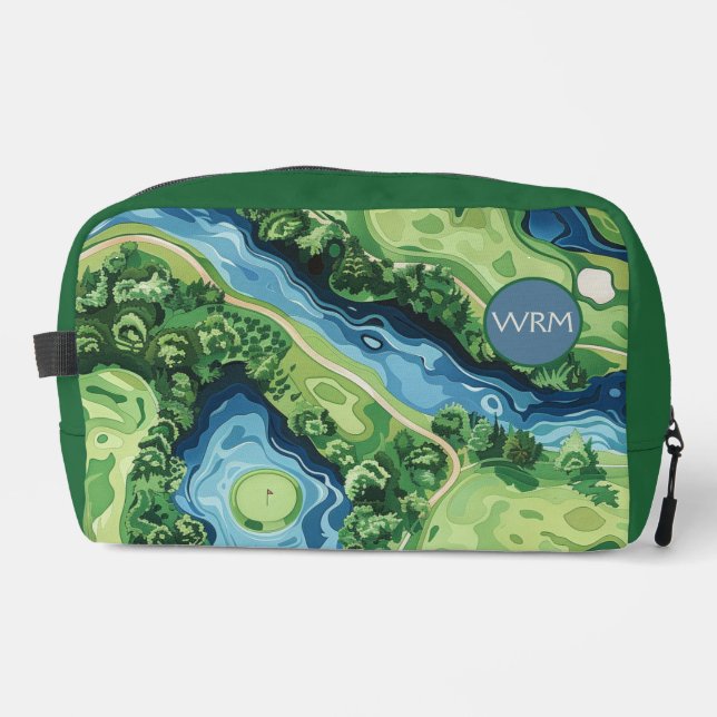 Trousse De Toilette Greenside Getaway : Golfer's Monogrammed Dopp Kit (Recto)