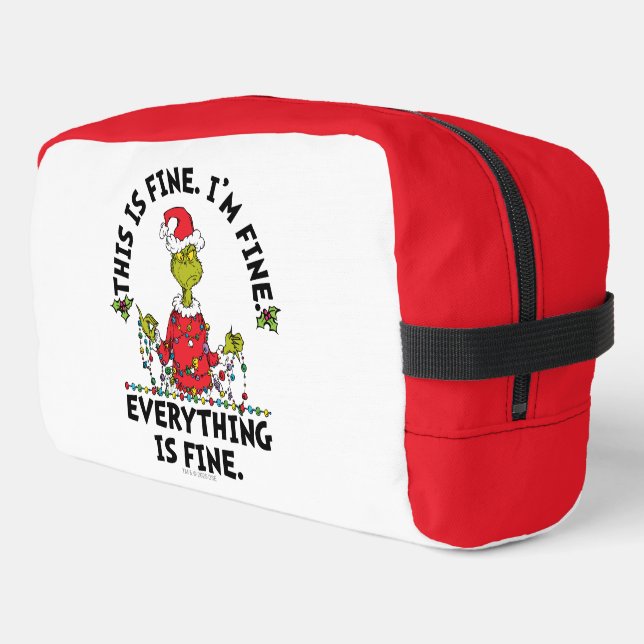 Trousse De Toilette Grinch | Everything is Fine (Coin gauche)