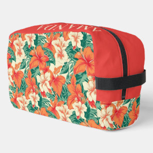 Trousse De Toilette Hawaiian vibe coloré fleurs tropicales motif
