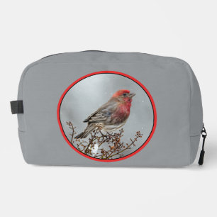 Trousse De Toilette House Finch in Winter Snow Photo originale