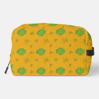 Trousse De Toilette Housse à quatre feuilles vert-orange