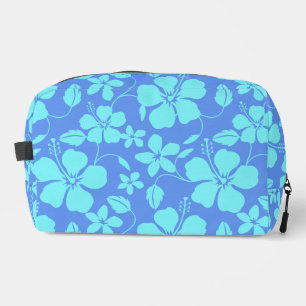 TROUSSE DE TOILETTE HULA HAWAIENNE (HIBISCUS) PERVENCHE/TEAL