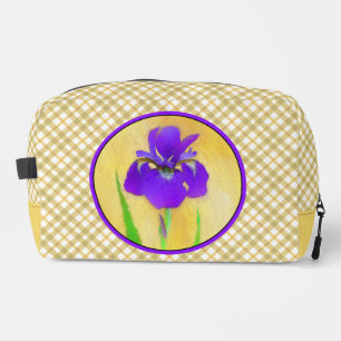 Trousse De Toilette Iris Peinture Iris À Led Violet Art Fleur Original