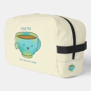 Trousse De Toilette J'aime le thé à la fois aux herbes et verbalement