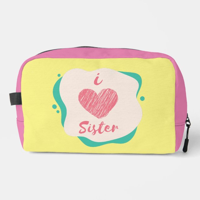 Trousse De Toilette j'aime ma soeur (Recto)