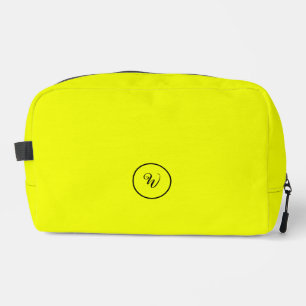 Trousse De Toilette Jaune couleur unie néon monogramme moderne tendanc