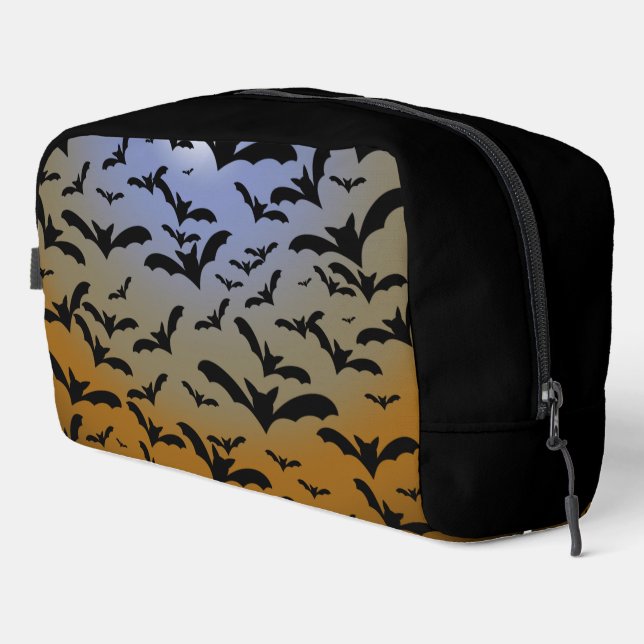 Trousse De Toilette Je suis partie Batty pour les chauves-souris noire (Coin droit)