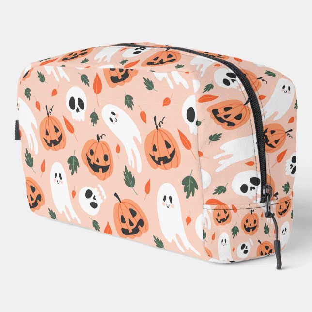 Trousse De Toilette Joli Jack-O-Lanterne et Motif fantôme (Coin droit)