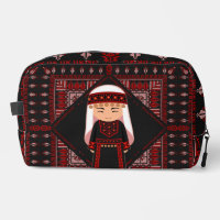 jolie fille palestinienne Broderie rouge tatreez