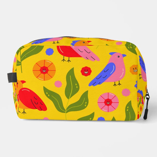 Trousse De Toilette Joyeux oiseaux se rassemblent joyeux (Recto)