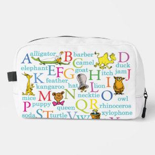 Trousse De Toilette Le Motif ABC du Dr Seuss avec des mots