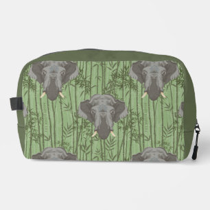 Trousse De Toilette Le Motif blanc des éléphants majestueux Lotus
