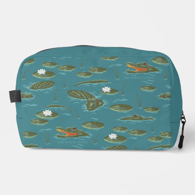Trousse De Toilette Le Motif blanc Lotus Alligator Waters (Recto)
