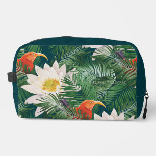 Trousse De Toilette Les Blancs Lotus Tropical Birds & Lotus Motif