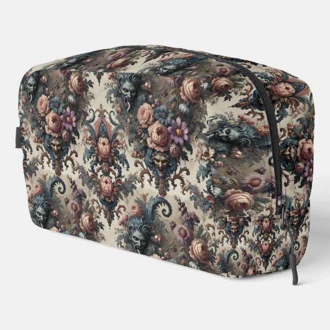 Trousse De Toilette Les Fiends Formelles - Design Floral Gothique (Coin droit)