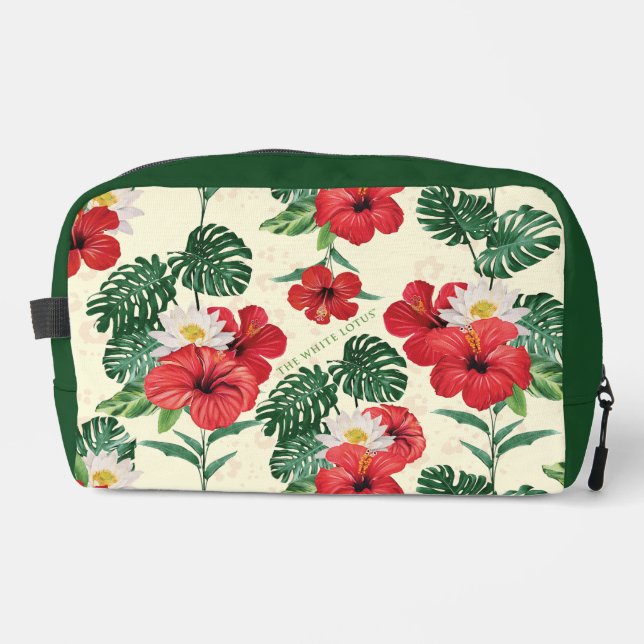 Trousse De Toilette Les fleurs tropicales du Lotus Blanc (Recto)
