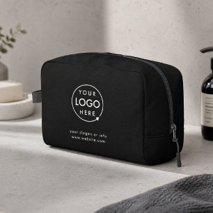 Trousse De Toilette Logo d'entreprise Moderne Élégant Tendance Noir