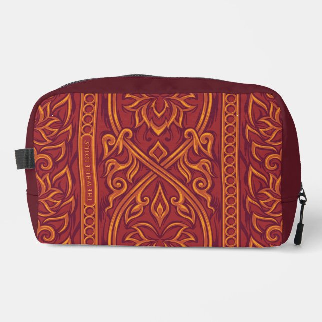 Trousse De Toilette Lotus Luxe Tapestry Motif - Le Lotus Blanc (Recto)