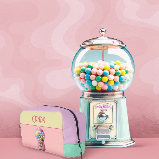 Trousse De Toilette Machines Bubblegum Retro (Retro Gumball Machine )