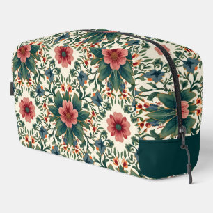Trousse De Toilette Magie des fleurs boho - dans des nuances de vert e