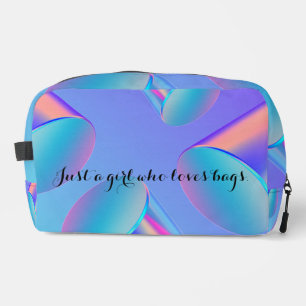 Trousse De Toilette Maquillage à motif géométrique abstrait 3D hologra