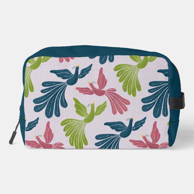 Trousse De Toilette Mid-Century Modern Firebirds  (Verso)